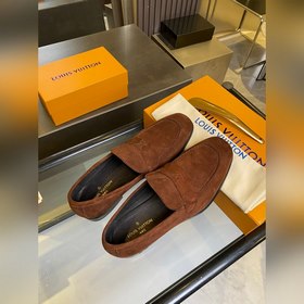 LV Классические мужские деловые туфли-лоферы. Классическая модел