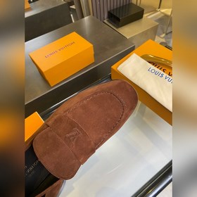 LV Классические мужские деловые туфли-лоферы. Классическая модел