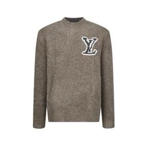 LOUIS VUITTON Двусторонний свитер с инкрустированным логотипом [с