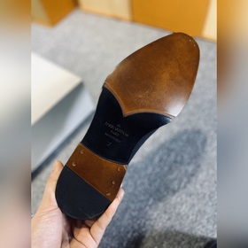 LV Мужские классические оксфорды, мужские деловые кожаные туфли,