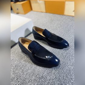 LV Мужские классические оксфорды, мужские деловые кожаные туфли,