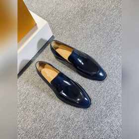 LV Мужские классические оксфорды, мужские деловые кожаные туфли,