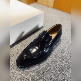 LV Мужские классические оксфорды, мужские деловые кожаные туфли,
