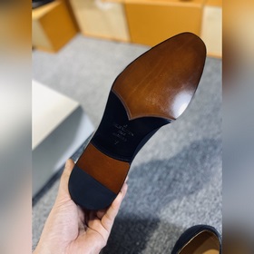 LV Мужские классические оксфорды, мужские деловые кожаные туфли,
