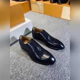 LV Мужские классические оксфорды, мужские деловые кожаные туфли,