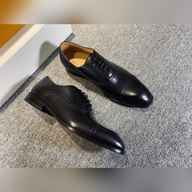 LV Мужские классические оксфорды, мужские деловые кожаные туфли,