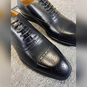 LV Мужские классические оксфорды, мужские деловые кожаные туфли,