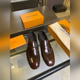 LV Классические мужские туфли Оксфорд. Мужские деловые кожаные т