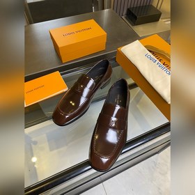 LV Классические мужские туфли Оксфорд. Мужские деловые кожаные т