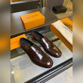 LV Классические мужские туфли Оксфорд. Мужские деловые кожаные т