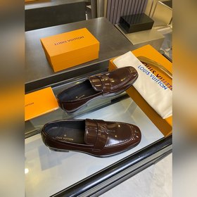 LV Классические мужские туфли Оксфорд. Мужские деловые кожаные т
