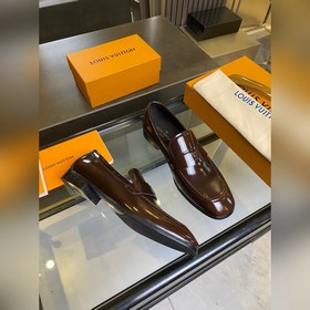 LV Классические мужские туфли Оксфорд. Мужские деловые кожаные т