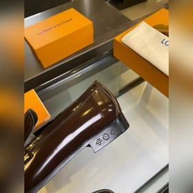 LV Классические мужские туфли Оксфорд. Мужские деловые кожаные т