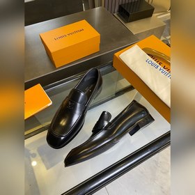 LV Классические мужские оксфорды. Мужские деловые кожаные туфли.