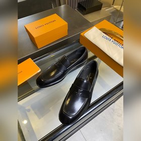 LV Классические мужские оксфорды. Мужские деловые кожаные туфли.