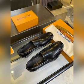 LV Классические мужские оксфорды. Мужские деловые кожаные туфли.