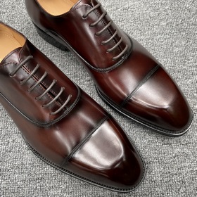 LV Классические мужские оксфорды, мужские деловые кожаные туфли,