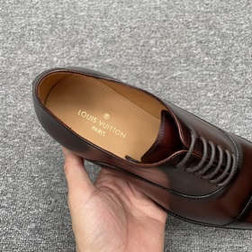 LV Классические мужские оксфорды, мужские деловые кожаные туфли,
