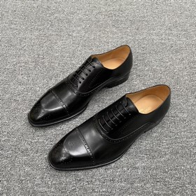 LV Классические мужские туфли Оксфорд, мужские деловые кожаные т