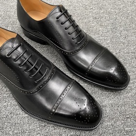 LV Классические мужские туфли Оксфорд, мужские деловые кожаные т