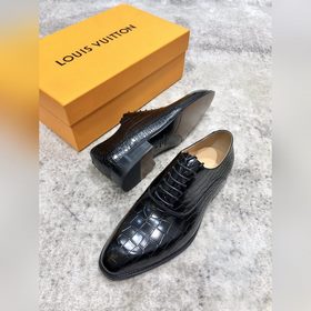 Louis Vuitton LV Мужские классические оксфорды, мужские деловые 