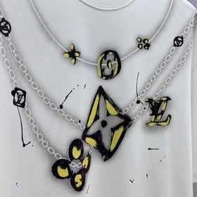 Louis Vuitton Луи Виттен 2025FW весна-лето новинка круглый вырез,