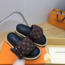 LV pillow comfort серия тапочек на липучках для пар Очень удобные