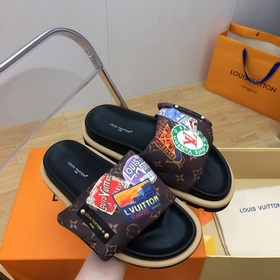 LV pillow comfort серия тапочек на липучках для пар Очень удобны