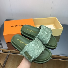 LV pillow comfort серия тапочек на липучках для пар Очень удобны