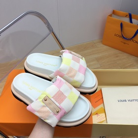 LV pillow comfort серия тапочек на липучках для пар Очень удобны