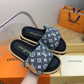 LV pillow comfort серия тапочек на липучках для пар Очень удобны