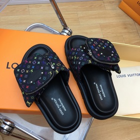 LV pillow comfort серия тапочек на липучках для пар Очень удобны