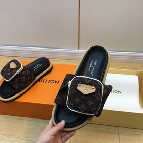 LV pillow comfort серия тапочек на липучках для пар Очень удобные