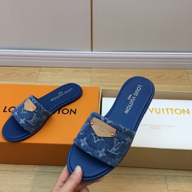 LV ss25 джинсовые сандалии на плоской подошве Уровень покупок! В