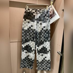 Джинсовый комплект LV, классический шахматный узор в новом модном