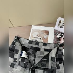 Джинсовый комплект LV, классический шахматный узор в новом модном