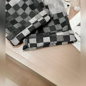 Джинсовый комплект LV, классический шахматный узор в новом модном