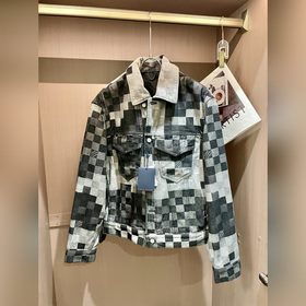 Джинсовый комплект LV, классический шахматный узор в новом модном