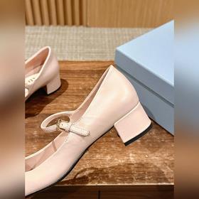 Новая модель женских туфель Prada из кожи Nappa Оригинальная мягк