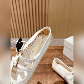 Prada Рафи-плетеные туфли-лодочки на плоской подошве Уровень поку