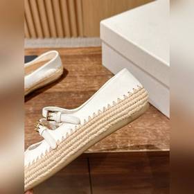Prada Рафи-плетеные туфли-лодочки на плоской подошве Уровень поку