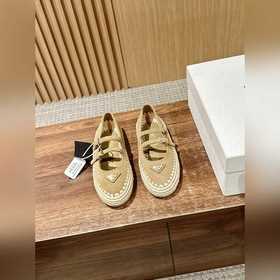Prada Рафи-плетеные туфли-лодочки на плоской подошве Уровень поку