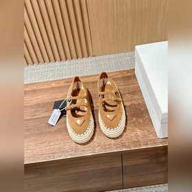 Prada Рафи-плетеные туфли-лодочки на плоской подошве Уровень поку