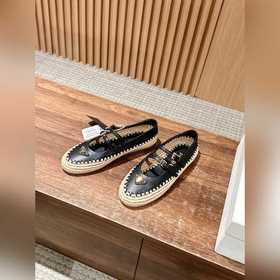 Prada Рафи-плетеные туфли-лодочки на плоской подошве Уровень поку
