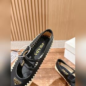Prada Рафи-плетеные туфли-лодочки на плоской подошве Уровень поку