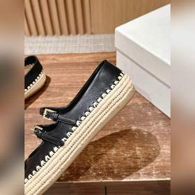 Prada Рафи-плетеные туфли-лодочки на плоской подошве Уровень поку