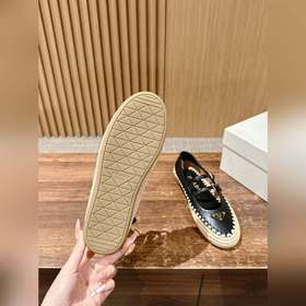 Prada Рафи-плетеные туфли-лодочки на плоской подошве Уровень поку