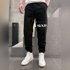 Prada 2025ss весна-лето новые модели мужских брюк для отдыха и де