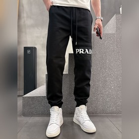Prada 2025ss весна-лето новые модели мужских брюк для отдыха и де