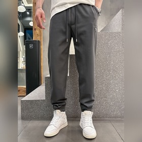 Prada 2025ss весна-лето новые модели мужских брюк для отдыха и де